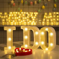 Decorative Letters Night Light Alphabet Letter LED Lights Luminous Lamp Battery Night Light Party Wedding Bedroom Decoration. 