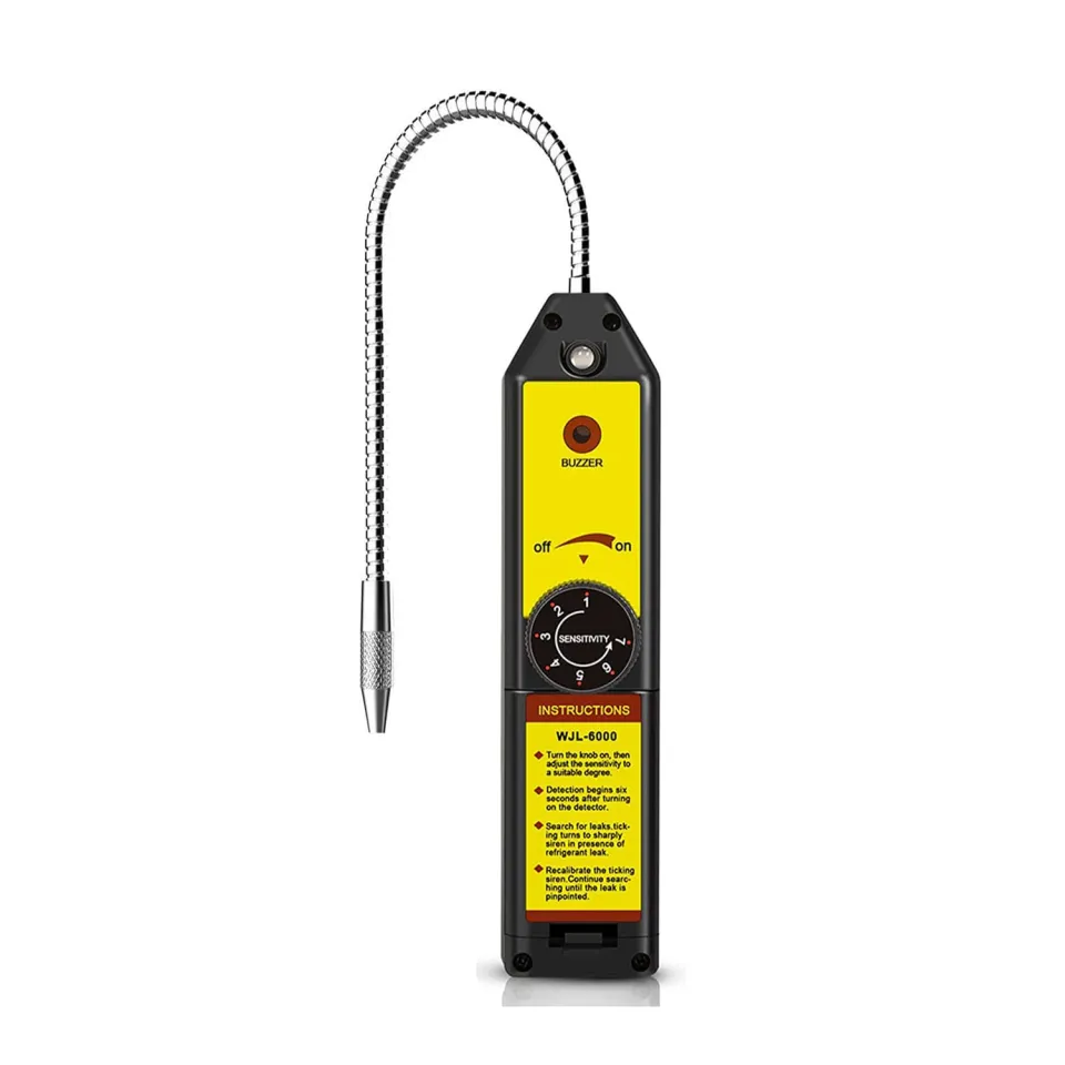 Gasdetector lektester, WJL-6000 Freon lekdetector halogeen lekdetector koelmiddel gas HVAC R22 R410A R134A R1234YF CF CS HCF CS Hf CS-detector Snelle meting