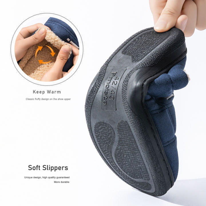 Men's%20Suede%20Slippers%20with%20TPR%20Sole%20Comfortable%20Soft%20Warm%20Sewn%20with%20Memory%20Sponge%20Pad%20Winter%20Indoor%20Living%20Room%20Shoes%20-%20Image%203