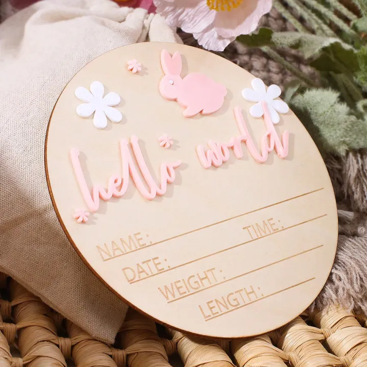 Ylsteed%20Newborn%20Photo%20Prop%20Wooden%20Hello%20World%20Rabbit%20Flower%20Newborn%20Wooden%20Hanging%20prop%20Cute%20Birth%20Board%20Baby%20Announcement-HD%20-%20Image%203