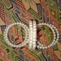 Pearl Stone Bangles New Design 2024. 