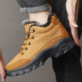 Men Snow Boots Outdoor Shoes For Male Thick Sole Sneakers for Men Winter Shoes Botines Tenis Keep Warm Fluff Mens Ankle Boots.