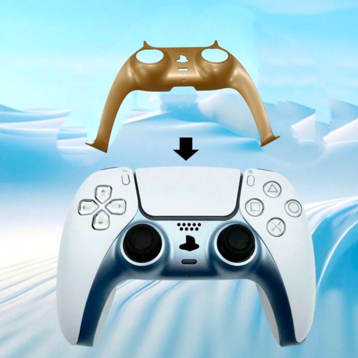 Decorative Plate Compatible With PS5 Controller,Faceplate,DIY Replacement Clip Shell For PS5 Controller Rose Gold