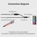 Portable 3.5mm Stereo Studio Mic KTV Karaoke Mini Microphone For Smart Phone Laptop PC Desktop Handheld Audio Microphone. 