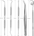 5 Plaque Remover for Teeth 5pc Tooth Cleaning Kit with Tartar and Calculus Removal Dental Care Set Stainless Steel Dentist Tools for Personal and Home Use. 