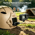 Aluminum Alloy Helmet Mount for Hero 13 12 11 10 9, Quick Release Action Camera Base for Fast Helmet POV Shooting.