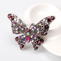 Rhinestone Butterfly Brooch Pins Trendy Alloy Enamel Metal Lapel Pin Glittering Multi-Color Optional For Women Small Access.