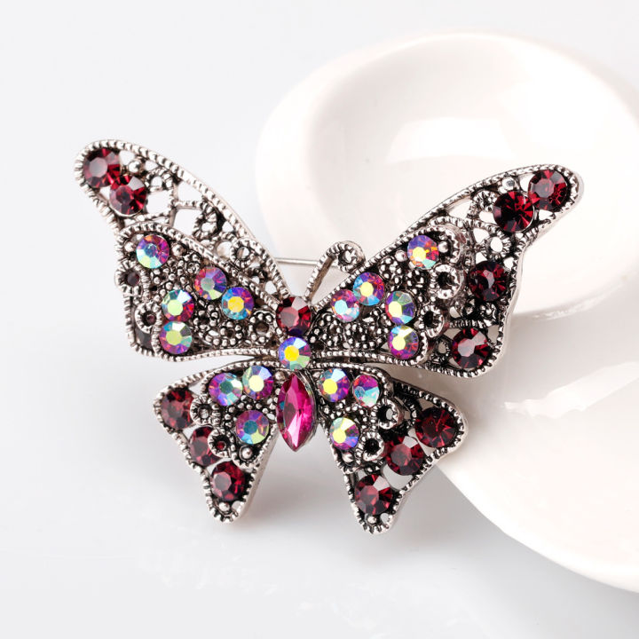 Rhinestone%20Butterfly%20Brooch%20Pins%20Trendy%20Alloy%20Enamel%20Metal%20Lapel%20Pin%20Glittering%20Multi-Color%20Optional%20For%20Women%20Small%20%20Access%20-%20Image%205