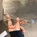 Cat Eye Anti Radiation Glasses For Women/Men Replaceable Lens. 