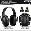 Shooting Ear Protection Earmuffs with NRR 21dB Noise Cancelling Safety Ear Muffs Hearing Protection for Shooting Range Foldable. 