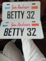 attitude car number and name plate. 