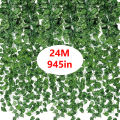 Simulated Plant Ivy Vine, Artificial Flowers, Plastic Leaves, Small Leaves, Decorative Vines. 