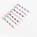 Baby Kids Plastic Beaded Pacifier Holder Clip Nipple Teether Dummy Strap Chain.