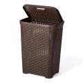 Laundry Basket Luxury Rattan With Lid High Quality Graded Plastic. 