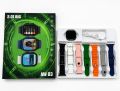 AW03 Smart Watch 7 in 1 Straps 2.01 Big Display Wireless Charging + 7 Silicon Straps For Boys Girls. 