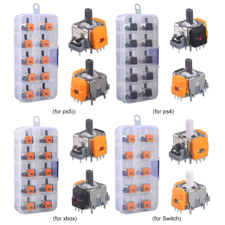 2/10Pcs%20Replacement%203D%20Analog%20Joystick%20for%20PS5/PS4/XBox%20Hall%20Electromagnetic%20One%20Controller%20ThumbStick%20Repair%20Parts%20Accessories%20-%20Image%203
