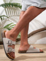Men's Fashionable Slippers Waterproof Non-Slip Thick Sole Wear-Resistant Home Outdoor Slip-On Casual Sandals.