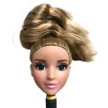 Glasses Eyes With Real Eyelashes Doll Heads Colorful Soft Doll Parts White Skin Doll Accessories Girl  Toys Figures. 