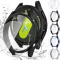 For Samsung Galaxy Watch 7, 6 Watch Case PC+Tempered Glass Screen Protector Full Cover Bumper Cases.