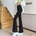 High Waist Slim Flared Pants Solid Sexy Leggings High Elastic Skinny Hip Liftting Pants Outdoor Trainning Fashion Yoga Tights. 
