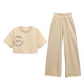 New Spring Summer Teenager Girls Clothing Sets Children Short Tops T Shirt And Pants 2Pcs Kids Tracksuit 5 6 8 10 12 14 Years. 