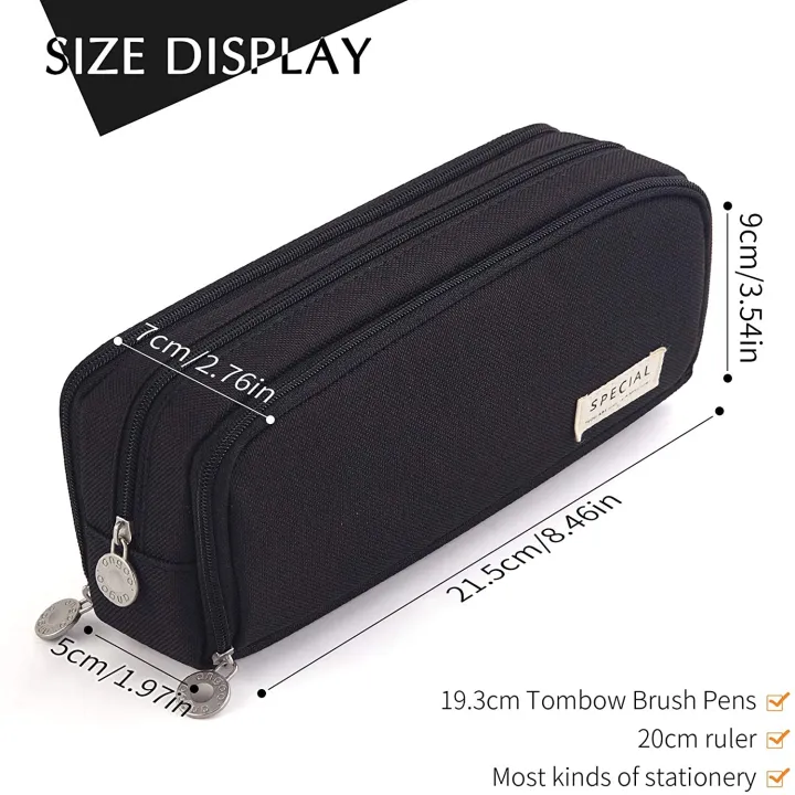 Pencil%20Case%20Large%20Capacity%20Pencil%20Pouch%20Aesthetic%20Pen%20Bag%20Office%20Stationery%20Organizer%20Simple%20Sturdy%20Multifunctional%20Pencil%20Bag%20-%20Image%203