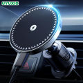 UYUXIO 15W Fast Charging Magnetic Wireless Car Charger Air Vent Car Mount Phone Holder for iPhone 17 16 15 14 13 Pro Max 12. 