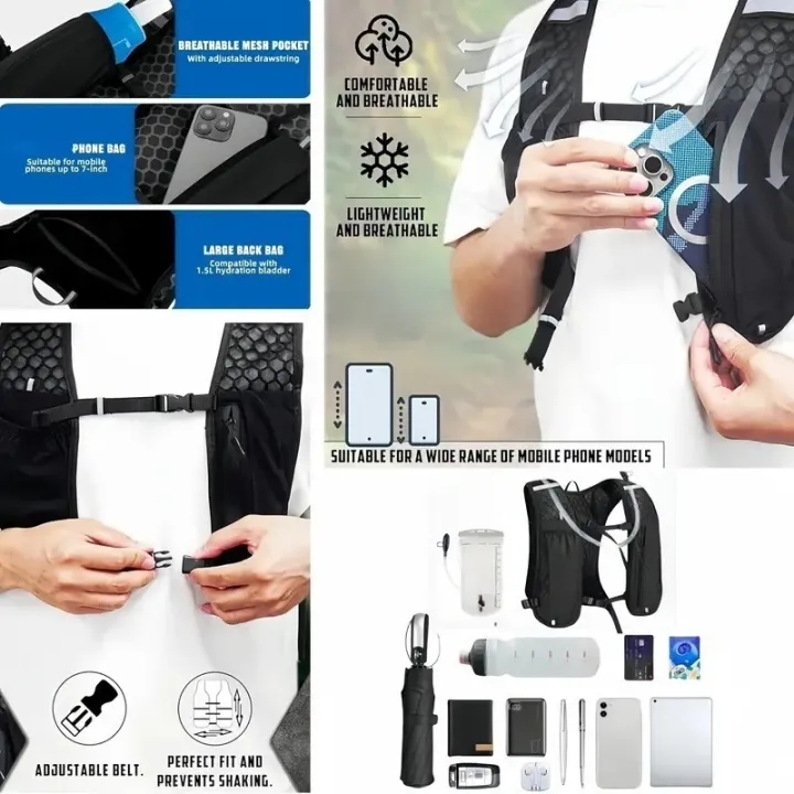 Running%20Hydration%20Vest%20Back%20pack%20for%20Hiking%20Cycling%20Marathon%20Lightweight%20Water%20Chest%20Pack%20With%20Phone%20Storage%20Pocket%20-%20Image%202