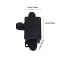 Junction Box Mini Outdoor Waterproof Ip66 Terminals One In Two Out Waterproof Box Plastic Corrosion Resistant Black Junction. 