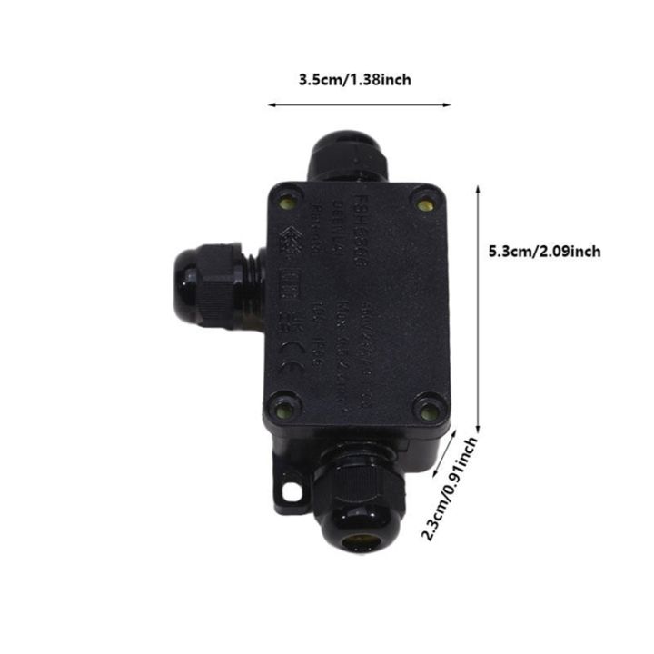 Junction%20Box%20Mini%20Outdoor%20Waterproof%20Ip66%20Terminals%20One%20In%20Two%20Out%20Waterproof%20Box%20Plastic%20Corrosion%20Resistant%20Black%20Junction%20-%20Image%207