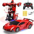 Remote Control Transform Car Robot Toy for Boys Rechargeable 2in1 Cars. 