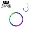 1Pc G23 Titanium Hinged Nose Rings, Body Clips Hoop Rings For Women Men Cartilage Piercing Jewelry Segment Lip Ear Ring Jewelry. 