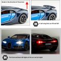 1/32 Bugatti Chiron Alloy Sport Car Toy Models Diecast Metal Miniature Vehicles With Sound Light Pull Back Collectible Toys Cars. 