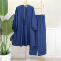New Designed Exclusive Butter Silk Fabric Two Piece Dress For Girls A Trendy Elegant Festive Outfit Set.