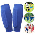 Shin Defender with Honeycomb Pads Football Shin Pads Ergonomic Lightweight Calf Protective Gear for Kids Youth Adults. 