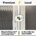 Anti Mosquito Window Net with Zipper 5/5.5 Feet | White Premium Quality Mosquito Net for Window | Washable & Easy to Install | Smart Home Protection. 