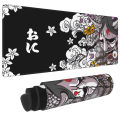 Game mouse pad Japanese samurai devil mouse pad black ghost face gamer desk pad mouse pad carpet accessories table pad. 