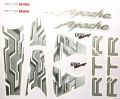 Tvs Apache 180cc ABS White Bike Full Sticker Kit. 