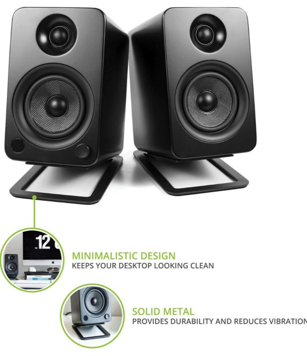 Kanto S4 Tilted Desktop Speaker Stands