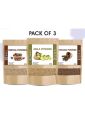 Pack of 3 Amla Reetha Shikakai powder. 