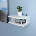 Top Box Stand TV Stand WiFi Router Rack Wall Shelf for Living Room Stylish Hanging Rack Organizer. 