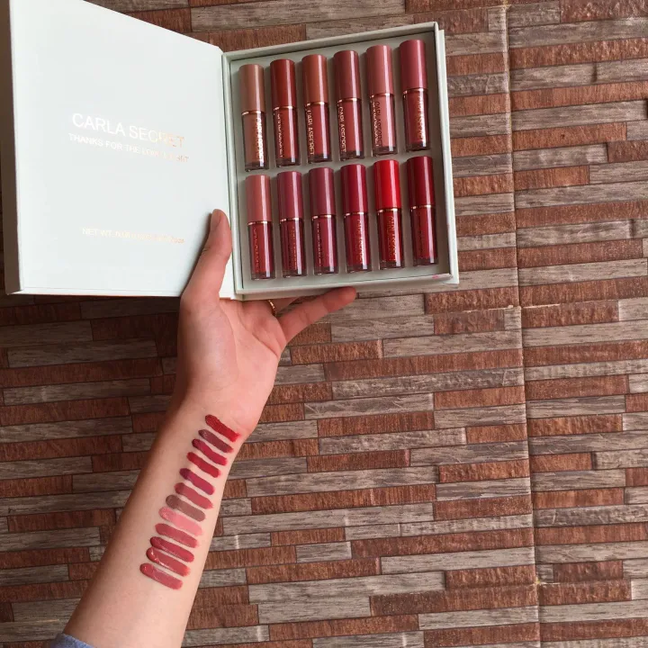 Carla%20Secret%20Thanks%20For%20The%20Love%20Matte%20Lipgloss%2012Pcs%20Set%20-%20Image%204