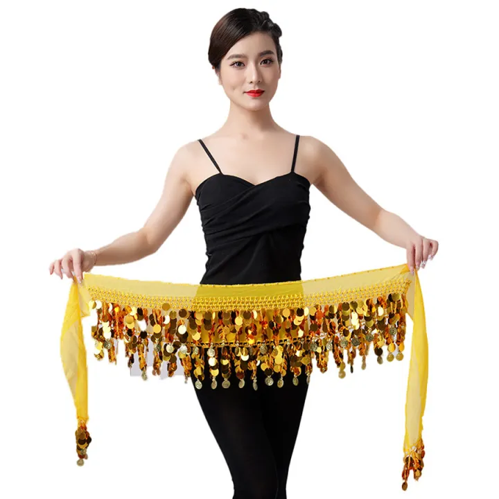 Purple%20Sequin%20Belly%20Dance%20Hip%20Scarf%20with%20Gold%20Coins,%20Shiny%20Fringe,%20Elastic%20Waistband%20%E2%80%93%20Perfect%20for%20Performances,%20Workouts,%20and%20D%20-%20Image%206