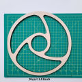 Acrylic Router Template, Router Inlay Template for Woodworking, Round Swirl ROUTER TEMPLATE - Durable Handmade Tool Templates.