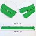 20pcs Long nylon zipper auto lock zip closed end zipper finished zip chain. 