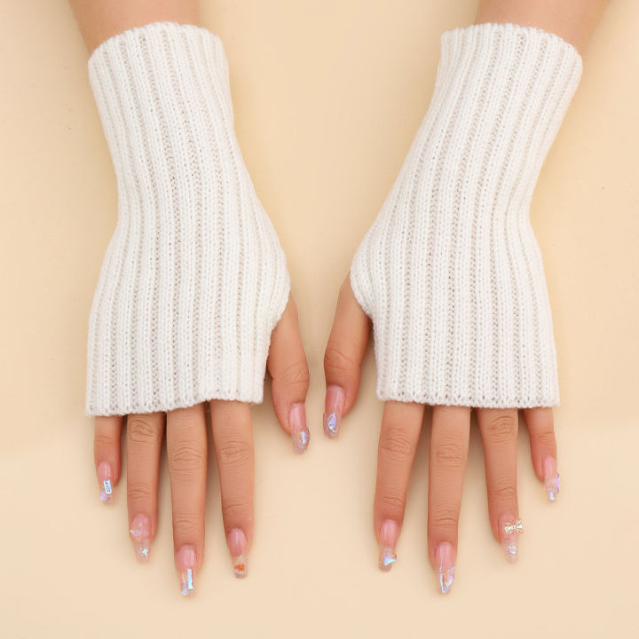 Autumn%20Winter%20Fashion%20Warm%20Fingerless%20Solid%20Color%20Ribbed%20Knitted%20Short%20Gloves%20Arm%20Warmers%20-%20Image%207