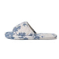 Home Slippers Soft Cotton Floral Floor Shoes Fashion Lightweight Slippers Antislip Indoor Slippers Bedroom Couple Slippers. 