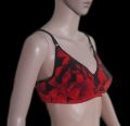 Floral Bra. Beautiful sexy floral bra. Red. 