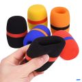 Handheld Microphone Foam Windscreen Cover Soft Ball Type for Stage and Conference Use. 