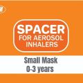 NKM Spacer For Aerosol Inhaler With Mask Inhaler Spacer Device For Infants and Children AeroChamber Flow-vu Quality For Wheezing Management. 